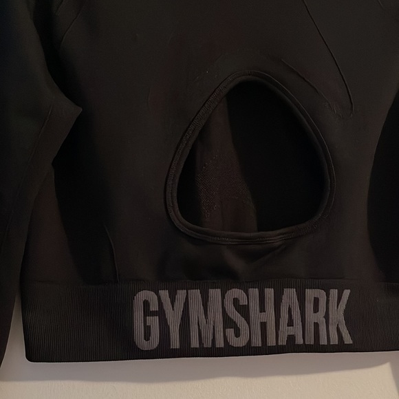 🖤GYMSHARK🖤 VITAL SEAMLESS OPEN BACK LONGSLEEVE CROP TOP - Picture 4 of 5